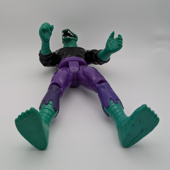 The Lizard Spiderman Animated Series Toy Biz 1994 Marvel Deluxe 10" Fig No Tail - Picture 6 of 9